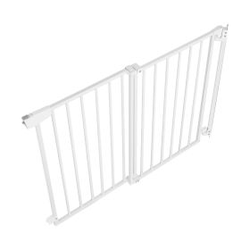 Baby Gate for Stairs, 29-43 in Adjustable Width, 36 in High Dog Gate, No Bottom Bar, One-Handed Operation