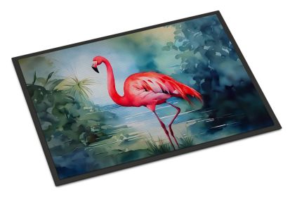 NEW Flamingo Doormat Front Door Mat Indoor Outdoor Rugs for Entryway, Non Slip Washable Low Pile, 18H X 27W