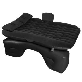 Car Air Mattress Bed Inflation Car Mattress Bed Portable Travel Camping Sleep Mat Car Inflation Bed For Trip (Option: BLACK)